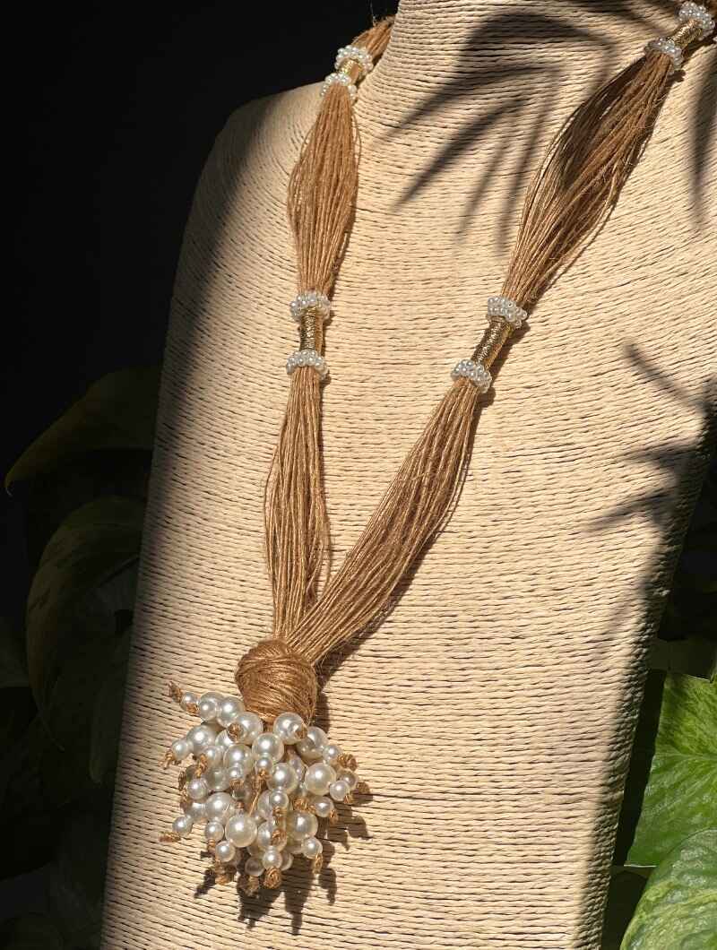 Pearl & Jute Necklace