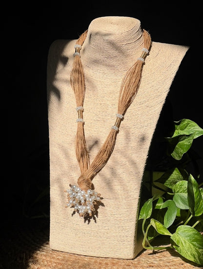 Pearl & Jute Necklace