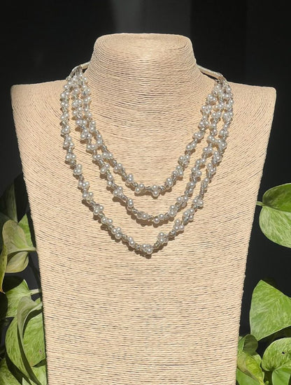 Twilight Trio Pearl Necklace