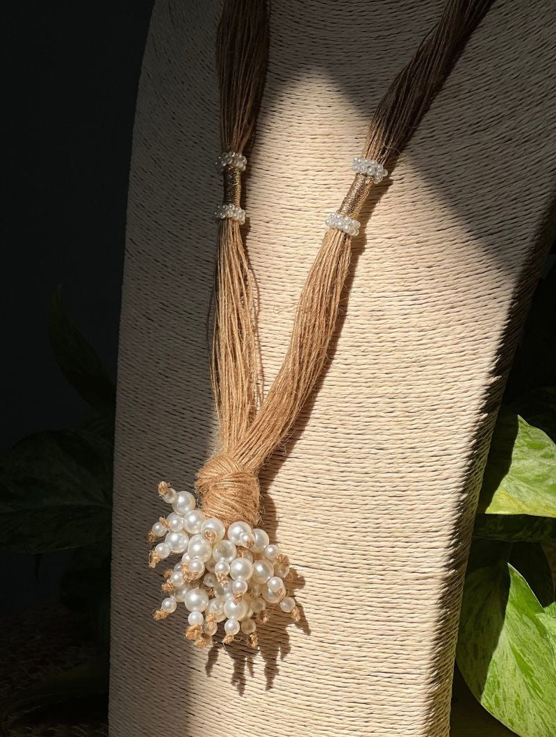 Pearl & Jute Necklace