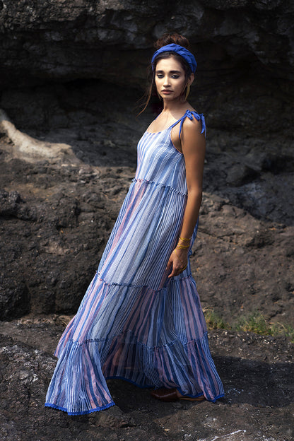 Stripes Maxi Dress