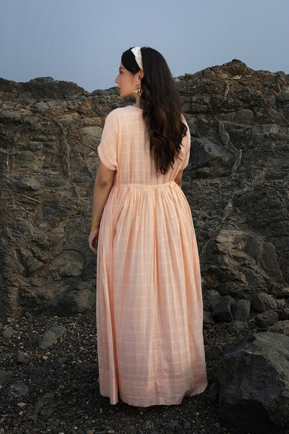 Peach Maxi Dress