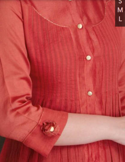 Red Front Open Shirt