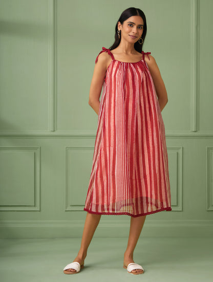 Striped Organza Dress