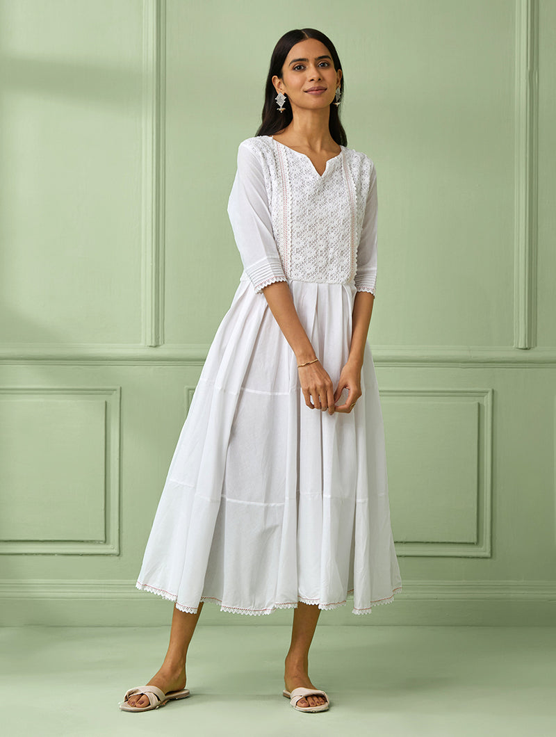 Theboyinkenzo: Genevieve Jones in Maison Valentino The Boy I... (she is  clothed with truth & beauty… | Cotton dress summer, White homecoming dresses,  Modest dresses