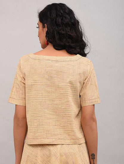 Beige Cotton Top - Sonal Kabra