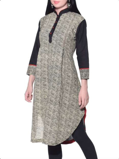 Black beige kurta - Sonal Kabra