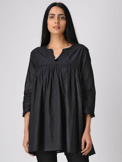 Black gather top - Sonal Kabra