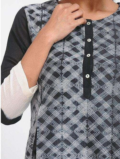 Black high-low kurta - Sonal Kabra