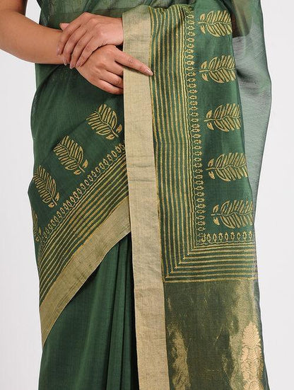 Block printed chanderi saree - Sonal Kabra