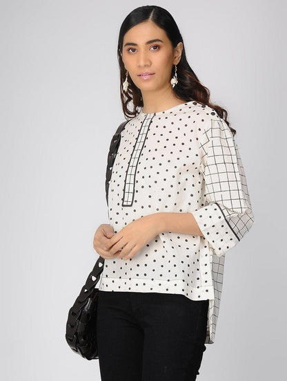 Block printed cotton top - Sonal Kabra