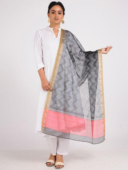 Block printed dupatta - Sonal Kabra