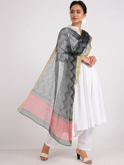 Block printed dupatta - Sonal Kabra