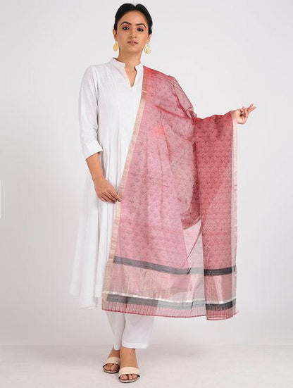 Block printed dupatta - Sonal Kabra