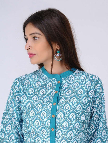 Blue lotus kurta - Sonal Kabra