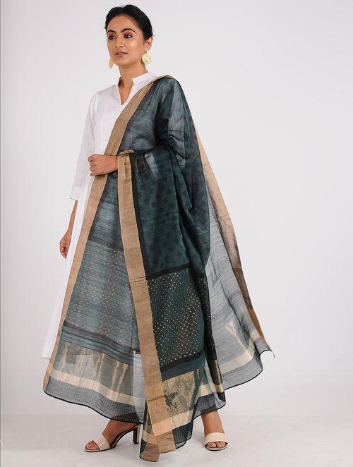 Chanderi zari dupatta Sarees & Stoles Sonal Kabra Sonal Kabra Buy Shop online premium luxury fashion clothing natural fabrics sustainable organic hand made handcrafted artisans craftsmen