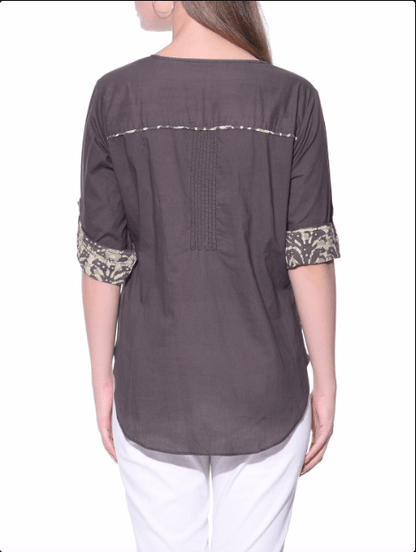 Dabu shirt Shirt The Neem Tree Sonal Kabra Buy Shop online premium luxury fashion clothing natural fabrics sustainable organic hand made handcrafted artisans craftsmen