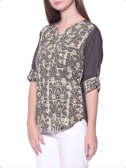 Dabu shirt Shirt The Neem Tree Sonal Kabra Buy Shop online premium luxury fashion clothing natural fabrics sustainable organic hand made handcrafted artisans craftsmen