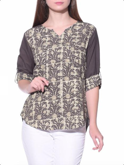 Dabu shirt Shirt The Neem Tree Sonal Kabra Buy Shop online premium luxury fashion clothing natural fabrics sustainable organic hand made handcrafted artisans craftsmen