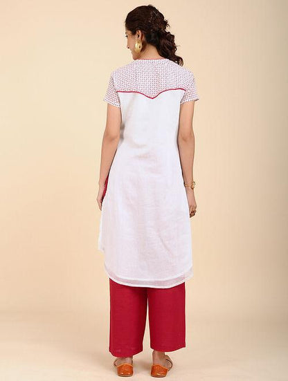 Front open kurta Kurta Sonal Kabra Sonal Kabra Buy Shop online premium luxury fashion clothing natural fabrics sustainable organic hand made handcrafted artisans craftsmen