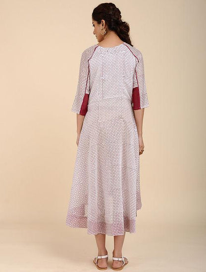 High low long dress Kurta Sonal Kabra Sonal Kabra Buy Shop online premium luxury fashion clothing natural fabrics sustainable organic hand made handcrafted artisans craftsmen