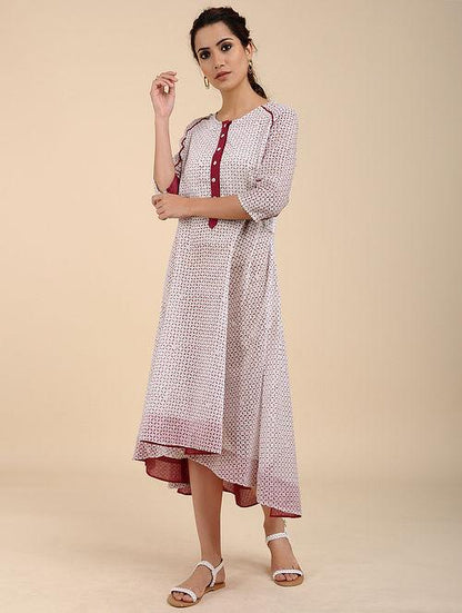 High low long dress Kurta Sonal Kabra Sonal Kabra Buy Shop online premium luxury fashion clothing natural fabrics sustainable organic hand made handcrafted artisans craftsmen