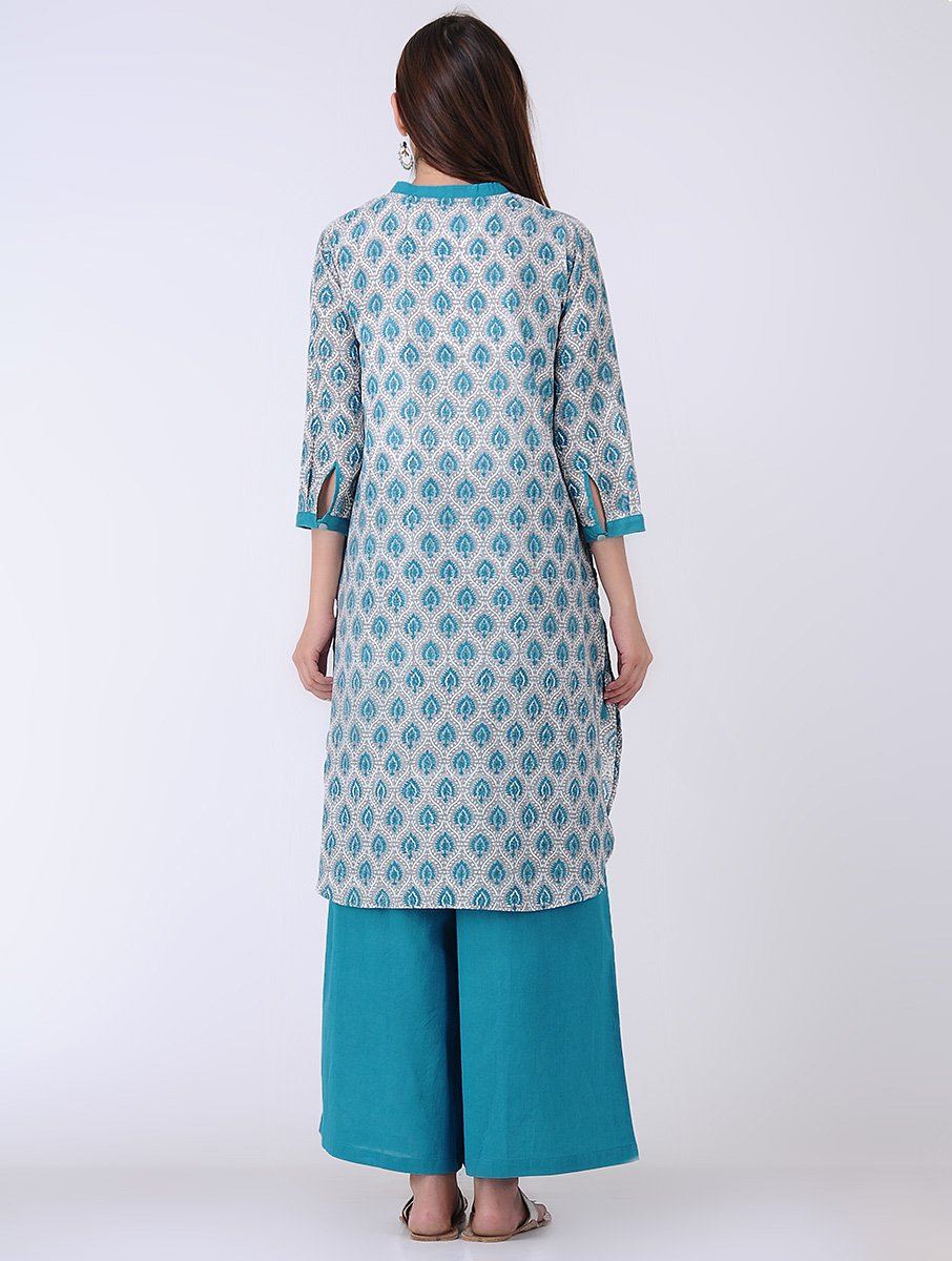 Lotus kurta Kurta The Neem Tree Sonal Kabra Buy Shop online premium luxury fashion clothing natural fabrics sustainable organic hand made handcrafted artisans craftsmen