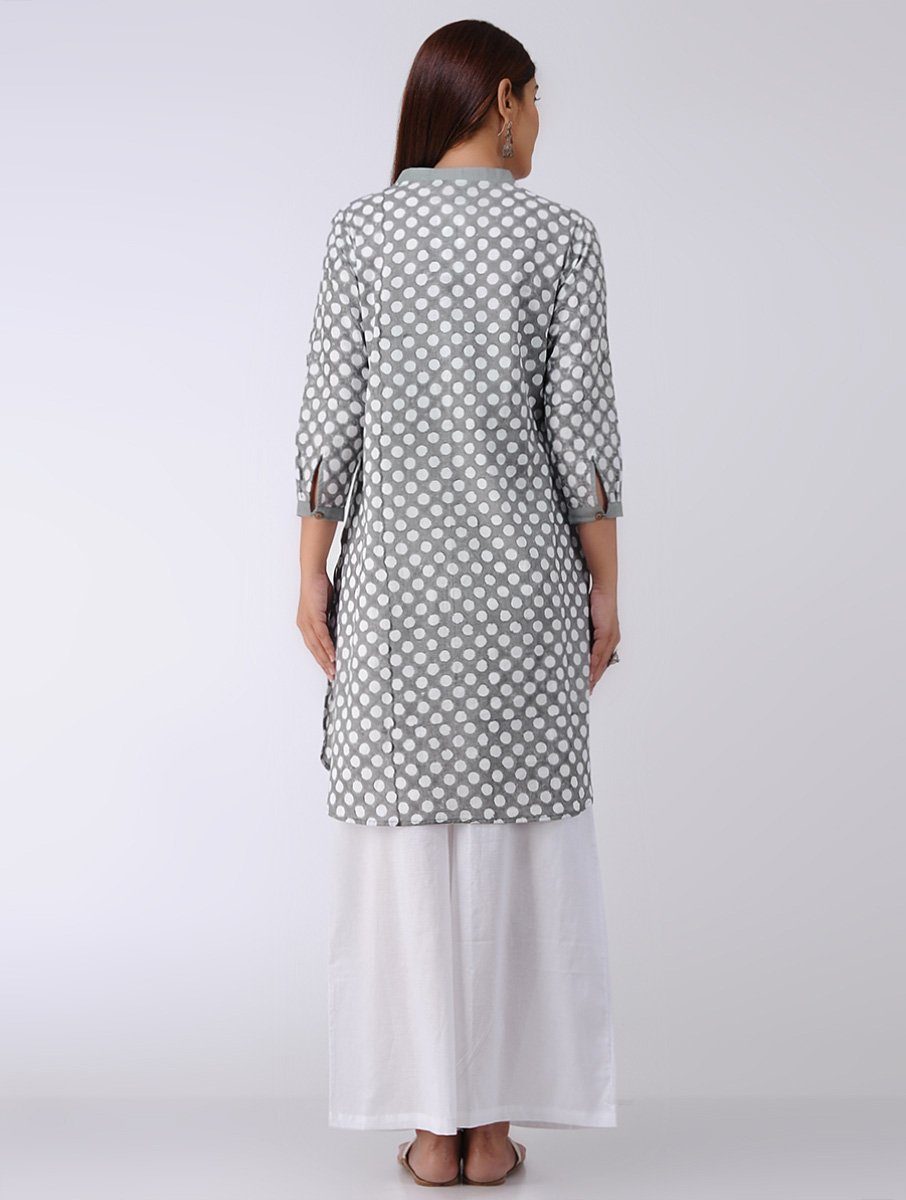 Polka kurta Kurta The Neem Tree Sonal Kabra Buy Shop online premium luxury fashion clothing natural fabrics sustainable organic hand made handcrafted artisans craftsmen