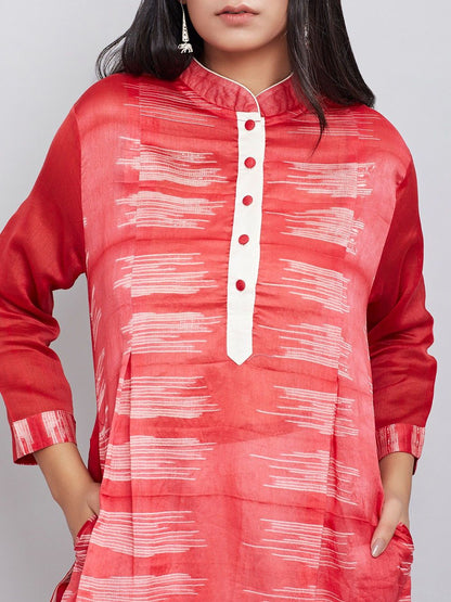 Shibori kurta Dress Sonal Kabra Sonal Kabra Buy Shop online premium luxury fashion clothing natural fabrics sustainable organic hand made handcrafted artisans craftsmen