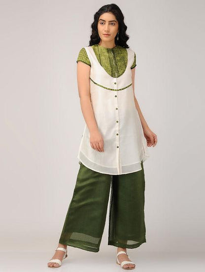 Shibori kurta Kurta Sonal Kabra Sonal Kabra Buy Shop online premium luxury fashion clothing natural fabrics sustainable organic hand made handcrafted artisans craftsmen