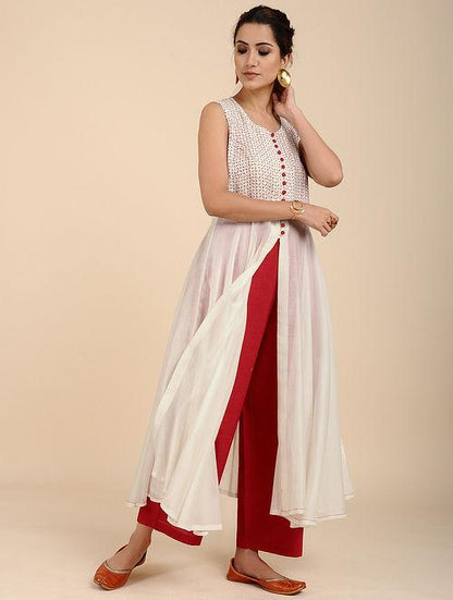 Umbrella dress Kurta Sonal Kabra Sonal Kabra Buy Shop online premium luxury fashion clothing natural fabrics sustainable organic hand made handcrafted artisans craftsmen