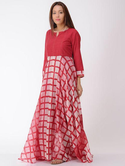 Umbrella maxi dress Kurta Sonal Kabra Sonal Kabra Buy Shop online premium luxury fashion clothing natural fabrics sustainable organic hand made handcrafted artisans craftsmen